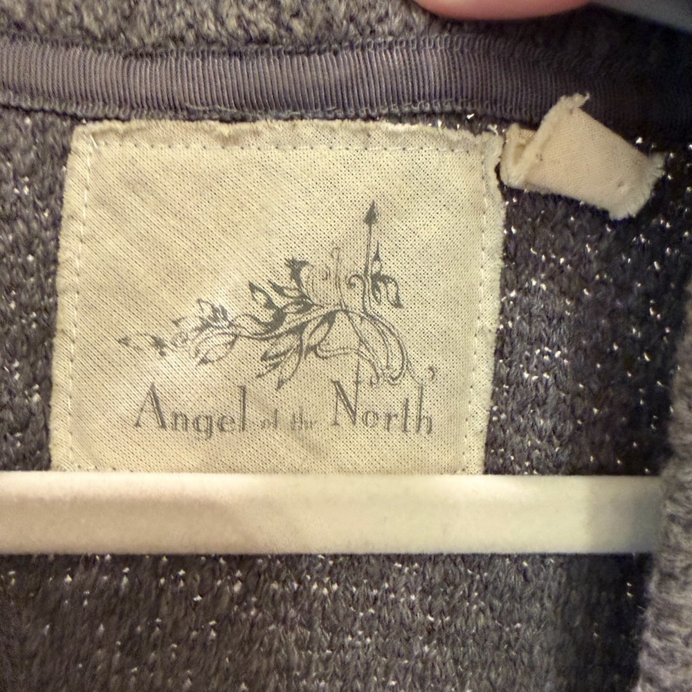 Anthropologie Angel Of The North Womens Vielle Chunky Knit Cardigan Gray Size M - Picture 3 of 6
